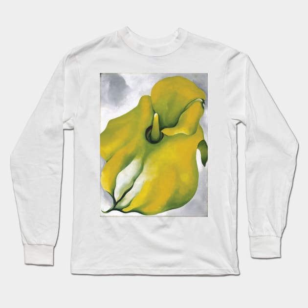 Yellow Calla Long Sleeve T-Shirt by QualityArtFirst